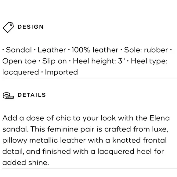 MICHAEL MICHAEL KORS ELENA METALLIC LEATHER SANDAL - Picture 7 of 10